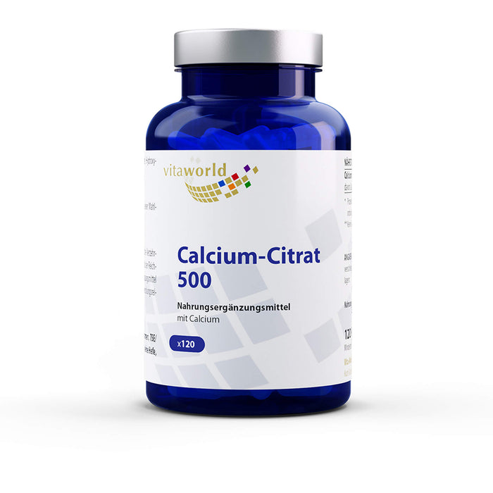 vitaworld Calcium-Citrat 500 Kapseln, 120 St. Kapseln