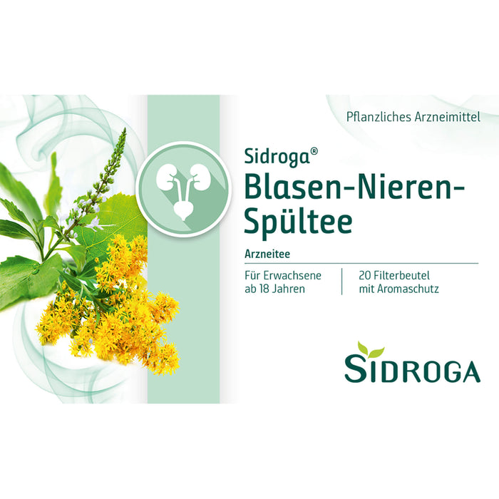 Sidroga Blasen-Nieren-Spültee für die ableitenden Harnwege, 20 St. Filterbeutel