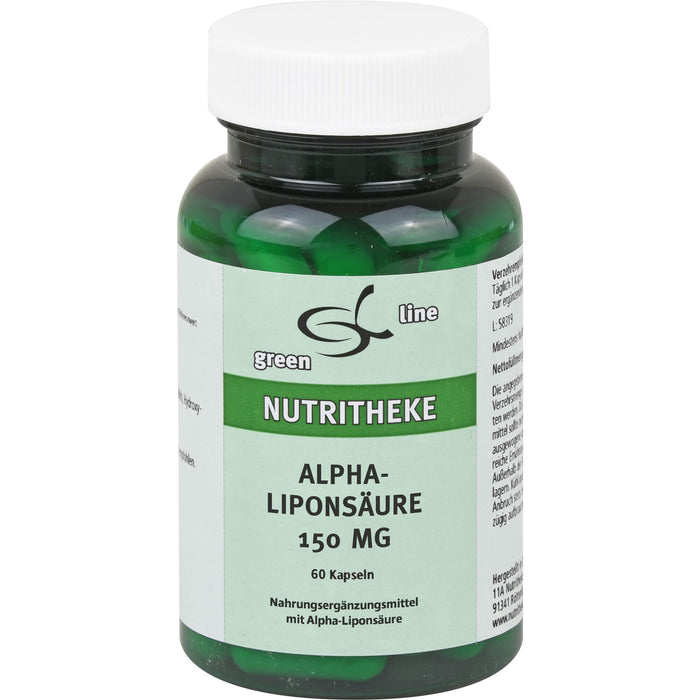 green line Nutritheke Alpha-Liponsäure 150 mg Kapseln, 60 St. Kapseln