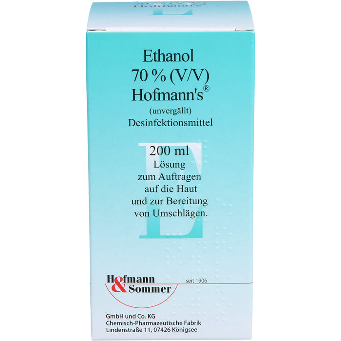 Ethanol 70% (V/V) Hofmann's, 200 ml LOE