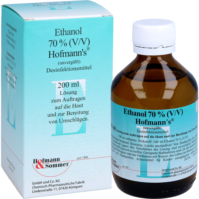 Ethanol 70% (V/V) Hofmann's, 200 ml LOE