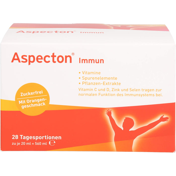 Aspecton immun zuckerfrei Trinkfläschchen, 28 St. Ampullen