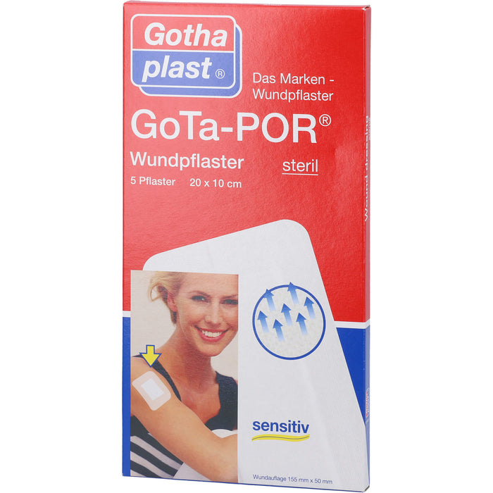 GoTa-POR Wundpflaster steril 200x100mm, 5 St PFL