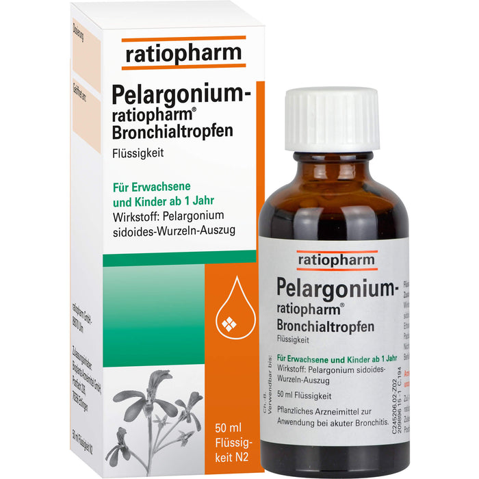 Pelargonium-ratiopharm Bronchialtropfen, 50 ml Lösung