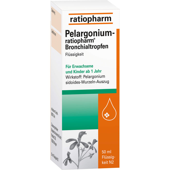 Pelargonium-ratiopharm Bronchialtropfen, 50 ml Lösung