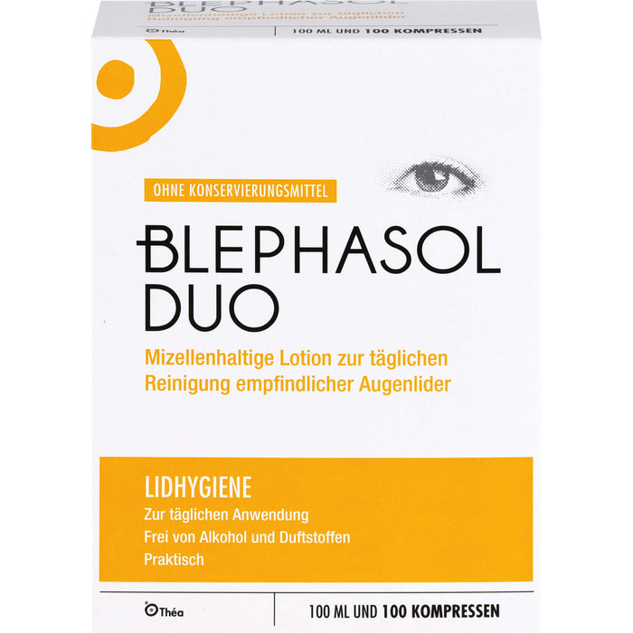 Blephasol Duo Lotion + Reinigungspads zur Lidhygiene, 1 St. Kombipackung