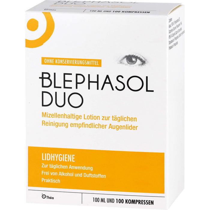 Blephasol Duo Lotion + Reinigungspads zur Lidhygiene, 1 St. Kombipackung