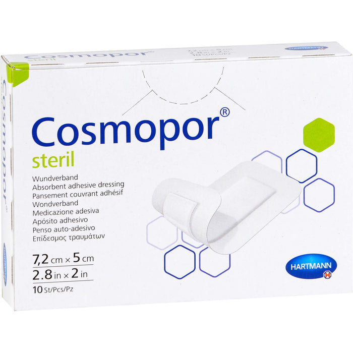 COSMOPOR steril 5x7,2cm CPC, 10 St PFL
