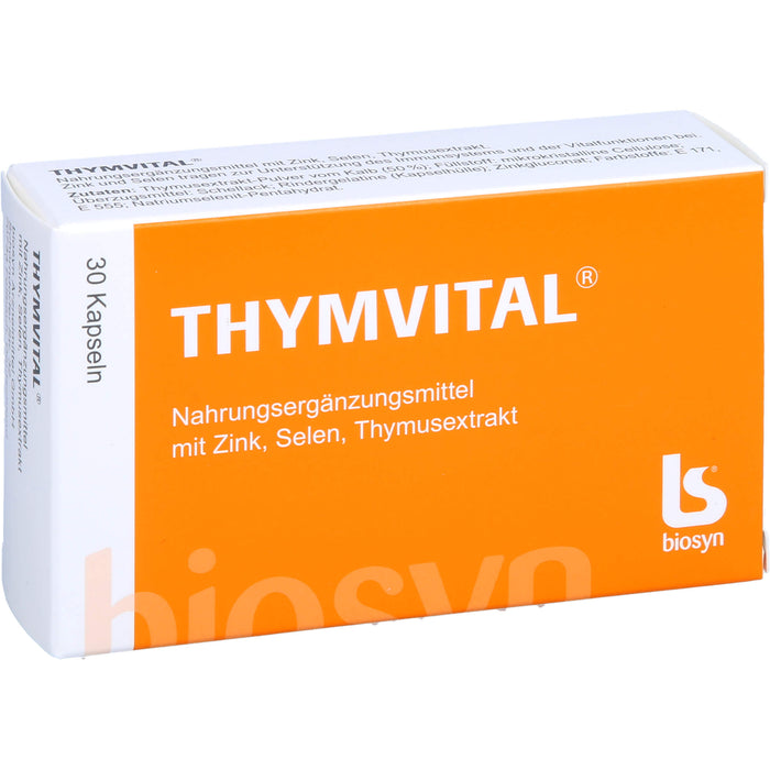 THYMVITAL Kapseln mit Thymusextrakt, Selen und Zink, 30 St. Kapseln