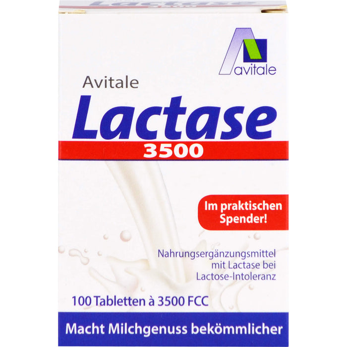Avitale Lactase 3500 Tabletten, 100 St. Tabletten