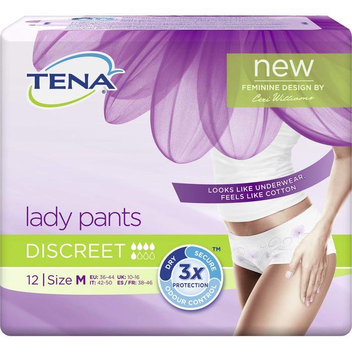 TENA Lady Pants Discreet M, 12 St. Windelhosen