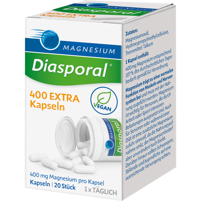 Magnesium-Diasporal 400 extra Kapseln, 20 St. Kapseln