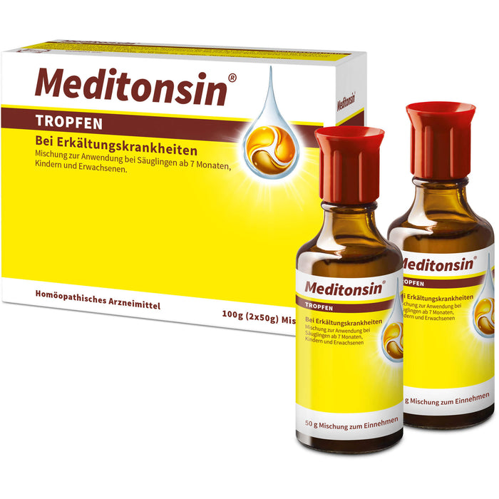 Meditonsin Tropfen bei Erkältungskrankheiten, 100 g Lösung