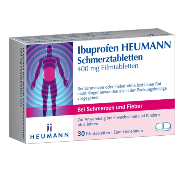 Ibuprofen Heumann Schmerztabletten 400 mg, 30 St. Tabletten
