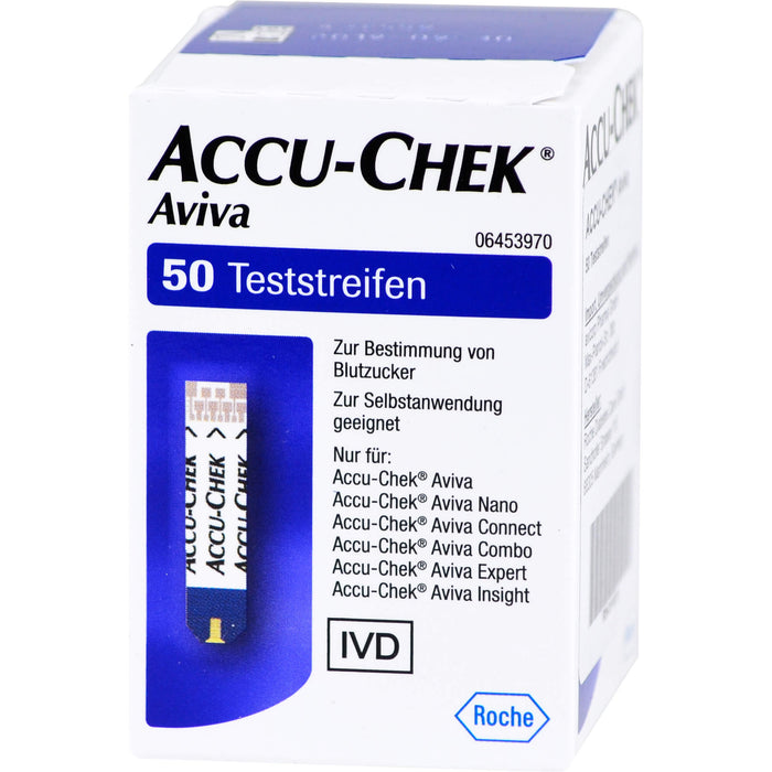 Accu-check Aviva Teststreifen Plasma II Count-Price, 1X50 St TTR