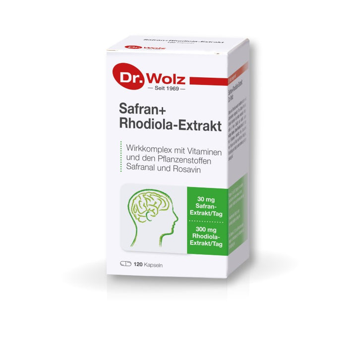 Dr. Wolz Safran+Rhodiola-Extrakt Kapseln, 120 St. Kapseln