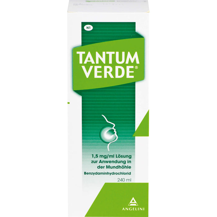 TANTUM VERDE Lösung bei Schmerzen und Reizungen im Mund- und Rachenraum, 240 ml Lösung