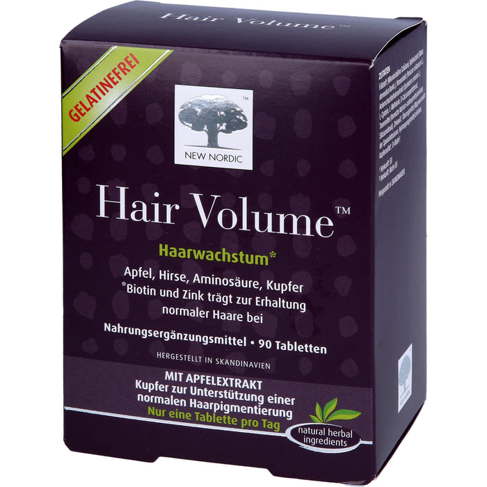 NEW NORDIC Hair Volume Haarwachstum Tabletten, 90 St. Tabletten