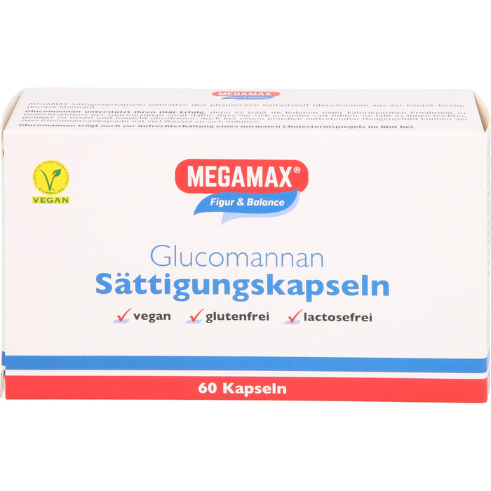 MEGAMAX Figur & Balance Glucomannan Sättigungskapseln, 60 St. Kapseln