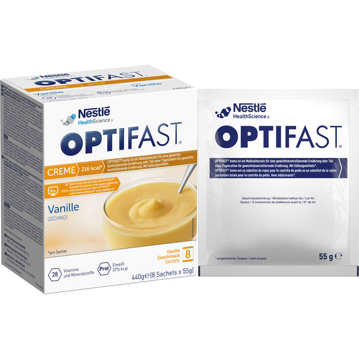 OPTIFAST home Creme Vanille Pulver in Sachets, 8 St. Beutel