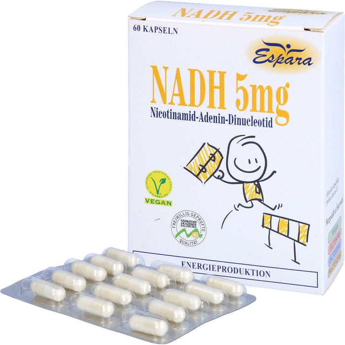 Espara NADH 5 mg mit 5 mg Co-Enzym 1 Kapseln, 60 St. Kapseln