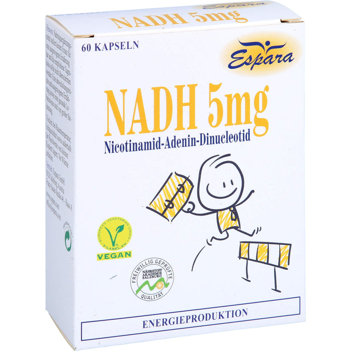Espara NADH 5 mg mit 5 mg Co-Enzym 1 Kapseln, 60 St. Kapseln