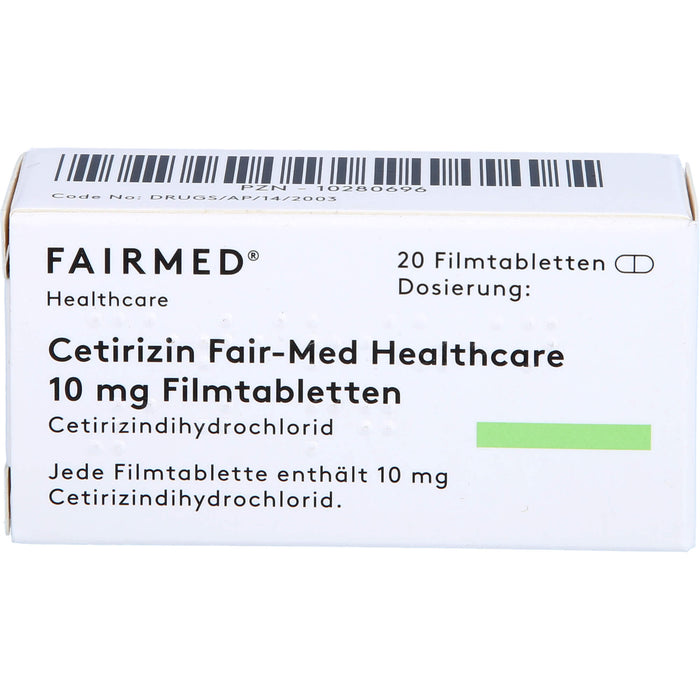 Cetirizin Fair-Med Healthcare 10 mg Filmtabletten, 20 St FTA