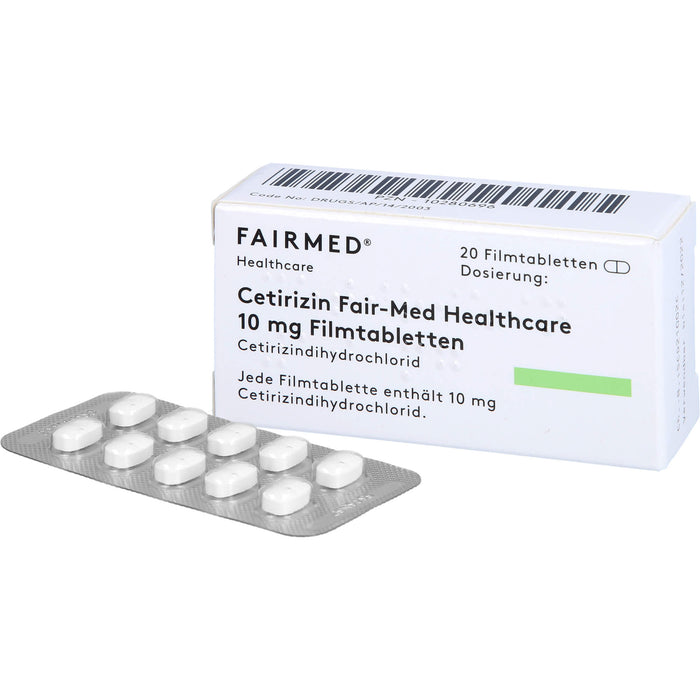 Cetirizin Fair-Med Healthcare 10 mg Filmtabletten, 20 St FTA