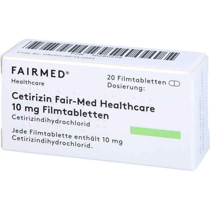 Cetirizin Fair-Med Healthcare 10 mg Filmtabletten, 20 St FTA