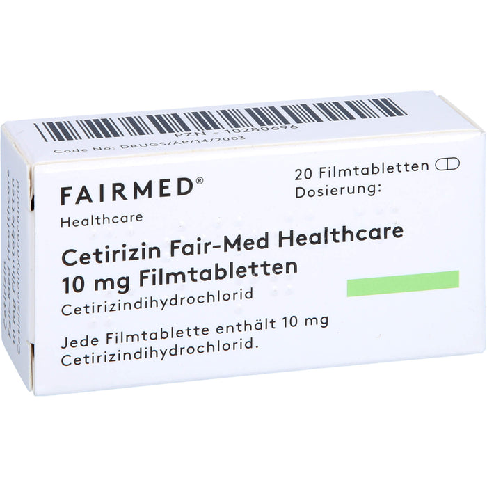 Cetirizin Fair-Med Healthcare 10 mg Filmtabletten, 20 St FTA