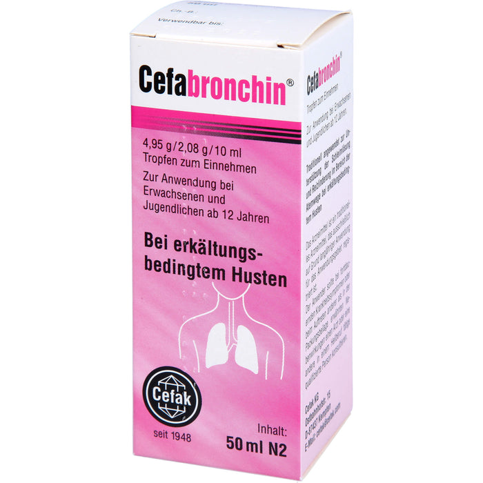 Cefabronchin, 4,95 g/2,08 g/10 ml, Tropfen zum Einnehmen, 50 ml TEI