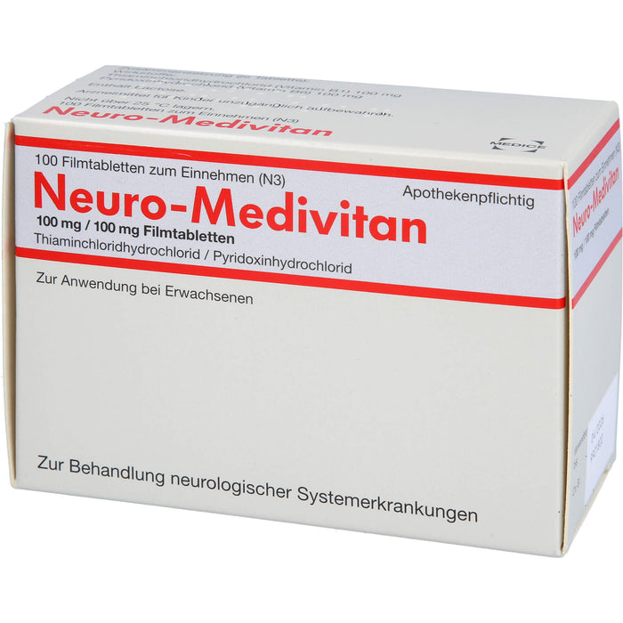 Neuro-Medivitan, 100 mg/100 mg, Filmtabletten, 100 St FTA