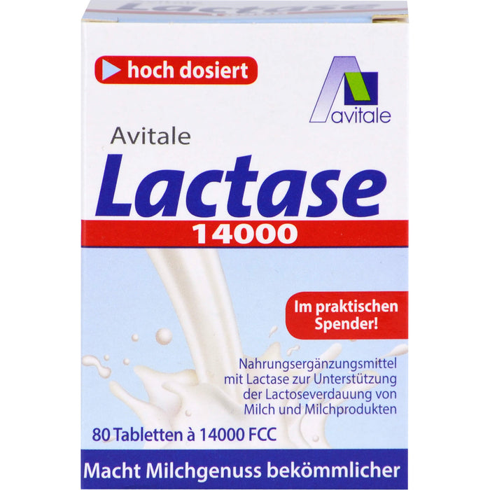 Avitale Lactase 14000 Tabletten, 80 St. Tabletten