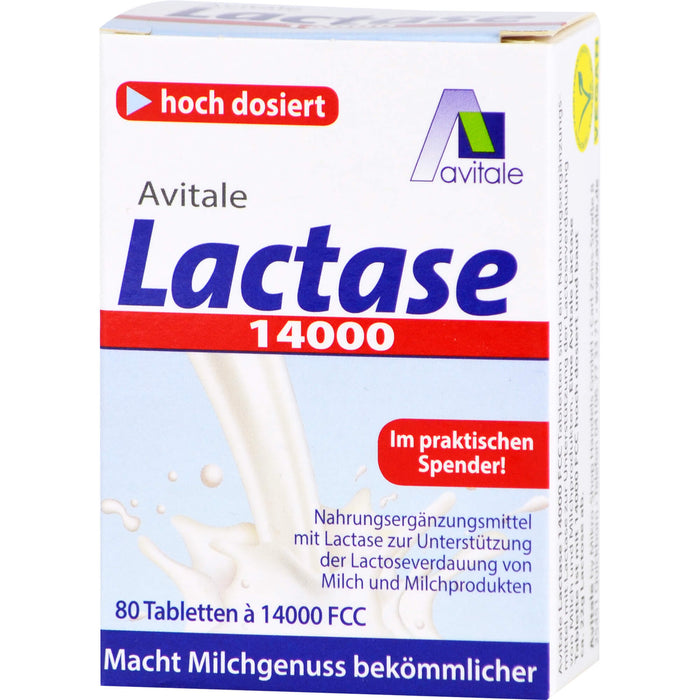 Avitale Lactase 14000 Tabletten, 80 St. Tabletten
