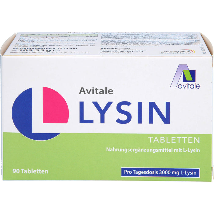 L-Lysin 750mg Tabletten, 90 St TAB