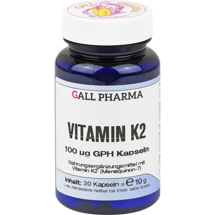 GALL PHARMA Vitamin K2 100 µg GPH Kapseln, 30 St. Kapseln