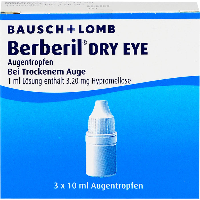 Berberil Dry Eye Augentropfen bei trockenem Auge, 30 ml Lösung