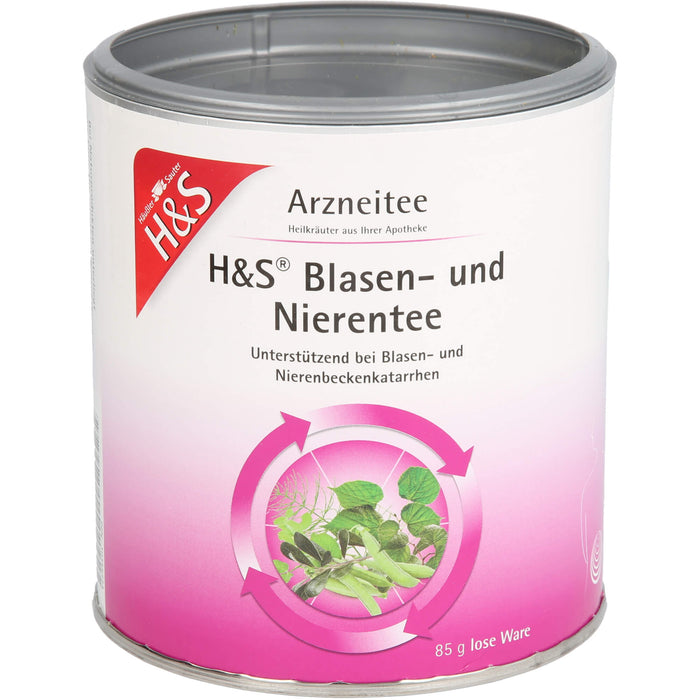 H&S Blasen- und Nierentee unterstützend bei Blasen- und Nierenbeckenkatarrhen, 85 g Tee