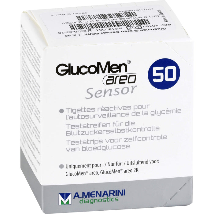 GlucoMen areo Sensor Teststreifen, 50 St. Teststreifen