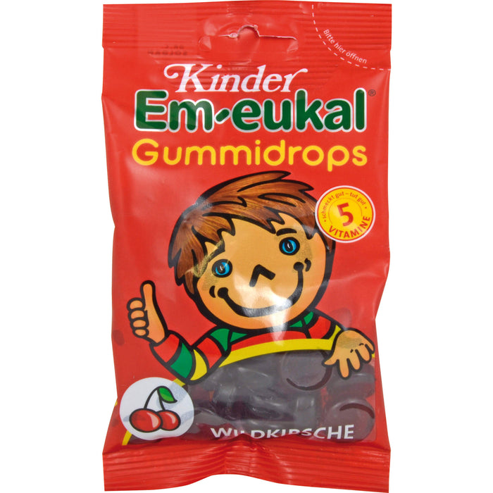 Kinder Em-eukal Gummidrops Wildkirsche, 75 g Bonbons