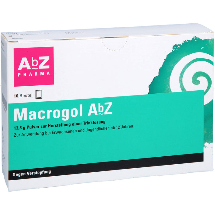 Macrogol AbZ Pulver zur Herstellung einer Lösung zum Einnehmen, 10 St PLE