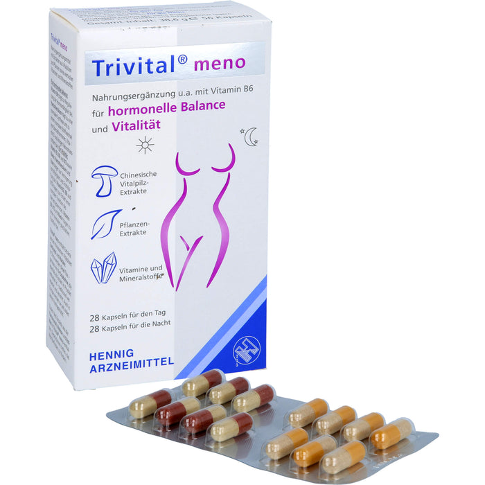Trivital meno Kapseln für hormonelle Balance und Vitalität, 56 St. Kapseln