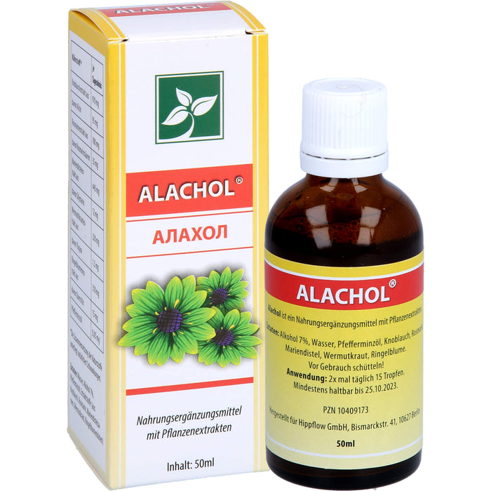 ALACHOL Tropfen Unterstützt die Selbstreinigung der Leber, 50 ml Lösung