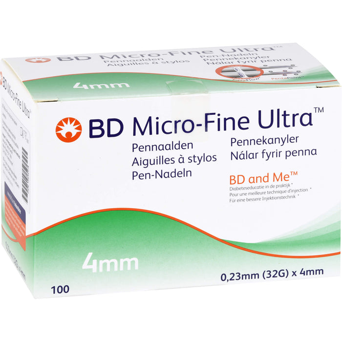 BD Micro-Fine Ultra Pen-Nadeln 0,23 x 4 mm, 100 St. Kanülen