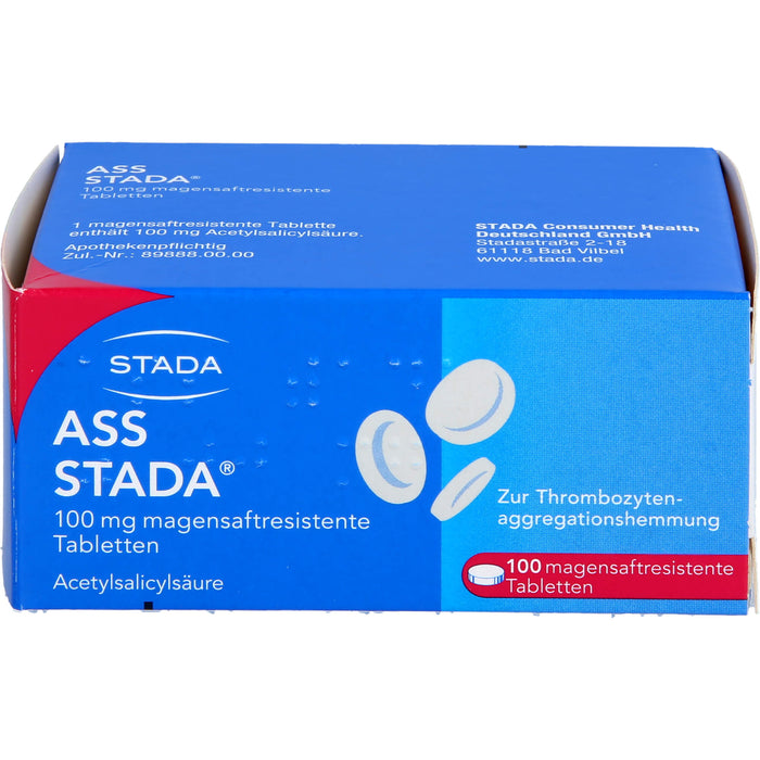 ASS Stada 100 mg Tabletten, 100 St. Tabletten