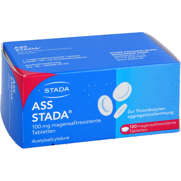 ASS Stada 100 mg Tabletten, 100 St. Tabletten