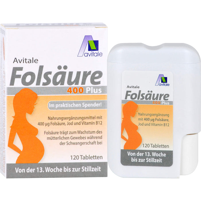 Avitale Folsäure 400 plus Tabletten, 120 St. Tabletten