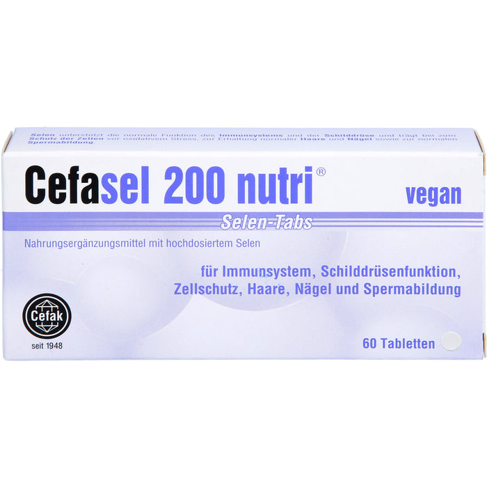 Cefasel 200 nutri Selen-Tabs Tabletten, 60 St. Tabletten