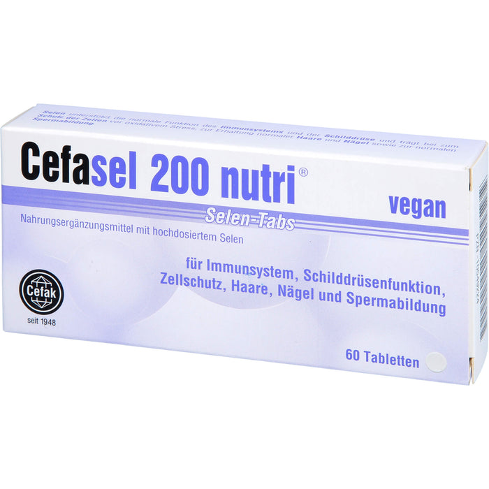 Cefasel 200 nutri Selen-Tabs Tabletten, 60 St. Tabletten