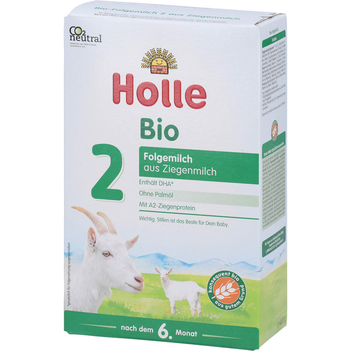 Holle Bio 2 Folgemilch aus Ziegenmilch, 400 g Pulver